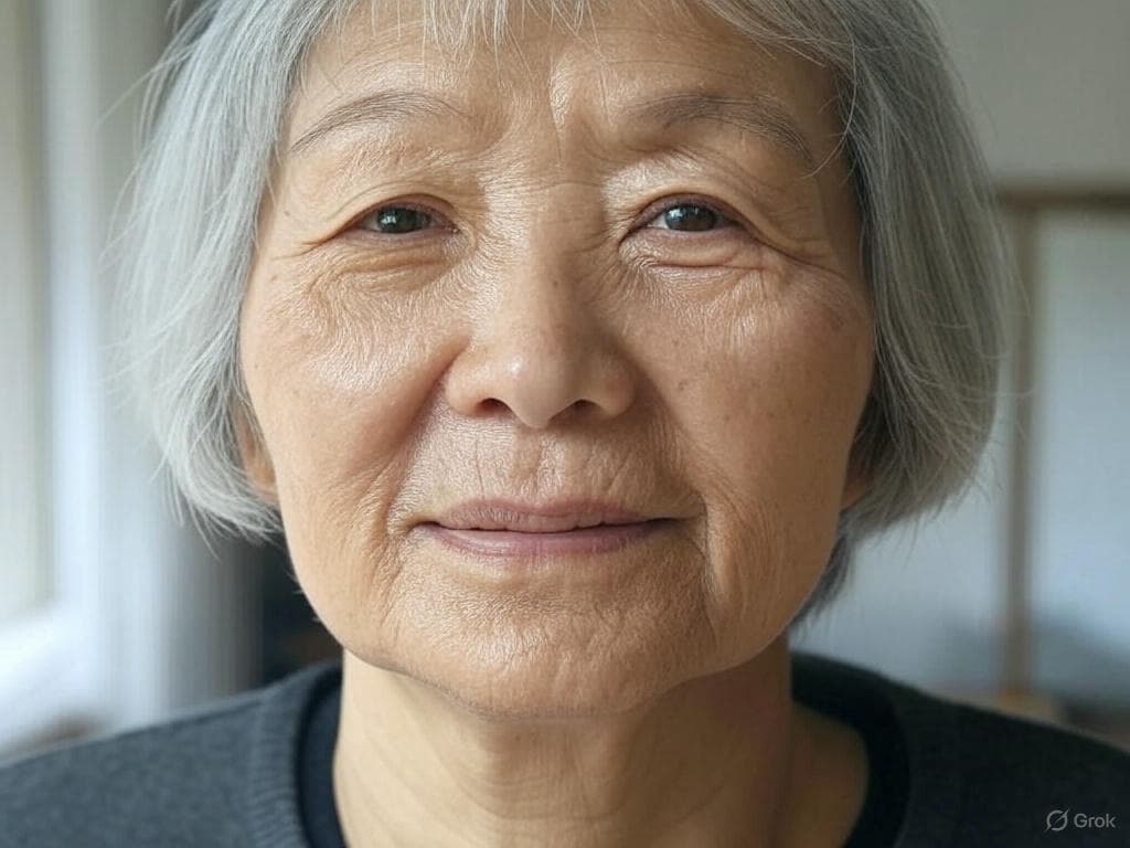 An elderly person, capturing every wrinkle and expression.