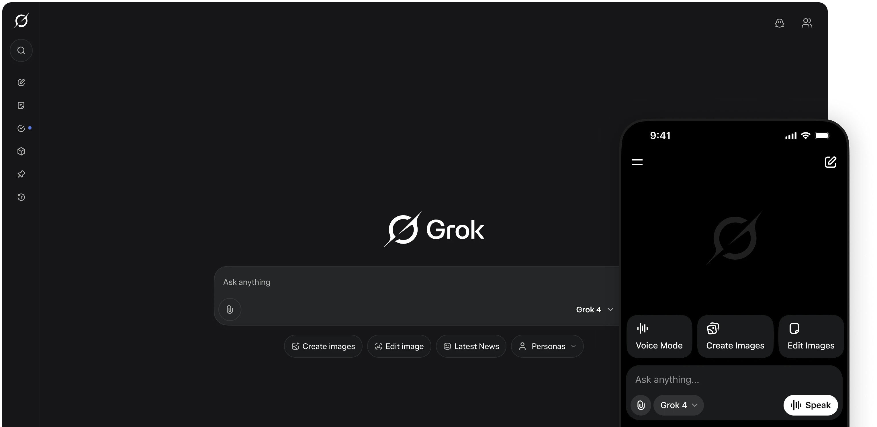 Grok AIコンパニオンの公式画像